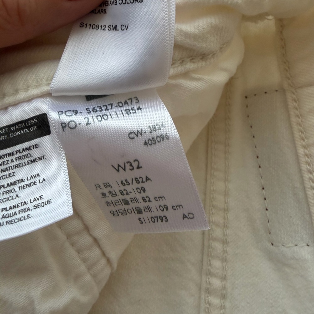 Levi’s 501 ORIGINAL HIGH RISE Jean SHORTS White Denim Button fly Size 32 Stretch - Picture 6 of 13